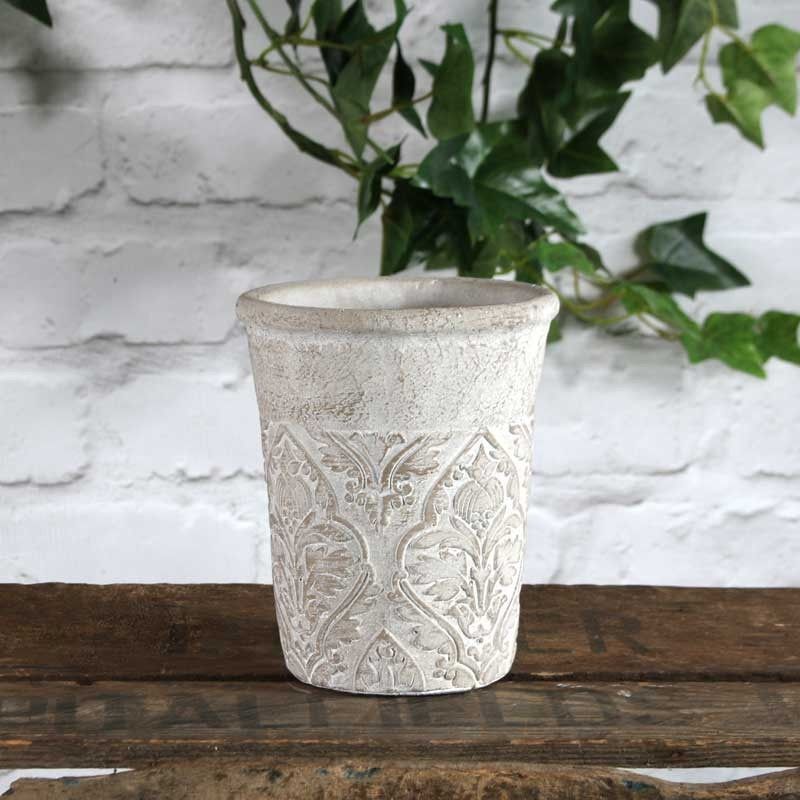 Ceramic Baroque Plant Pot 15.5cm