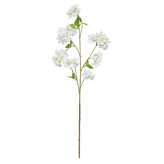 Artificial White Silk Apple Tree Blossom 80cm