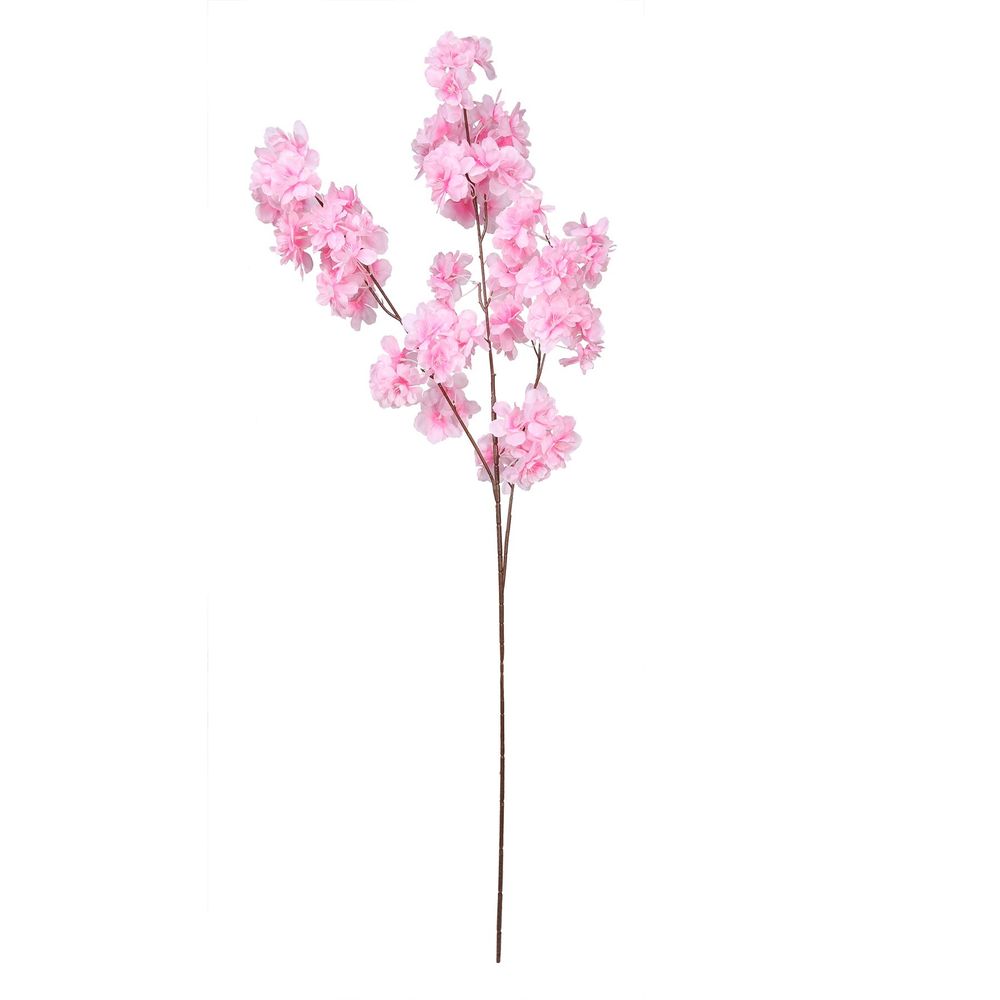 Pink Artificial Silk Cherry Blossom Spray 98cm