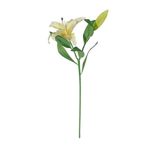 Artificial Silk Real Touch Lily Stem - Yellow