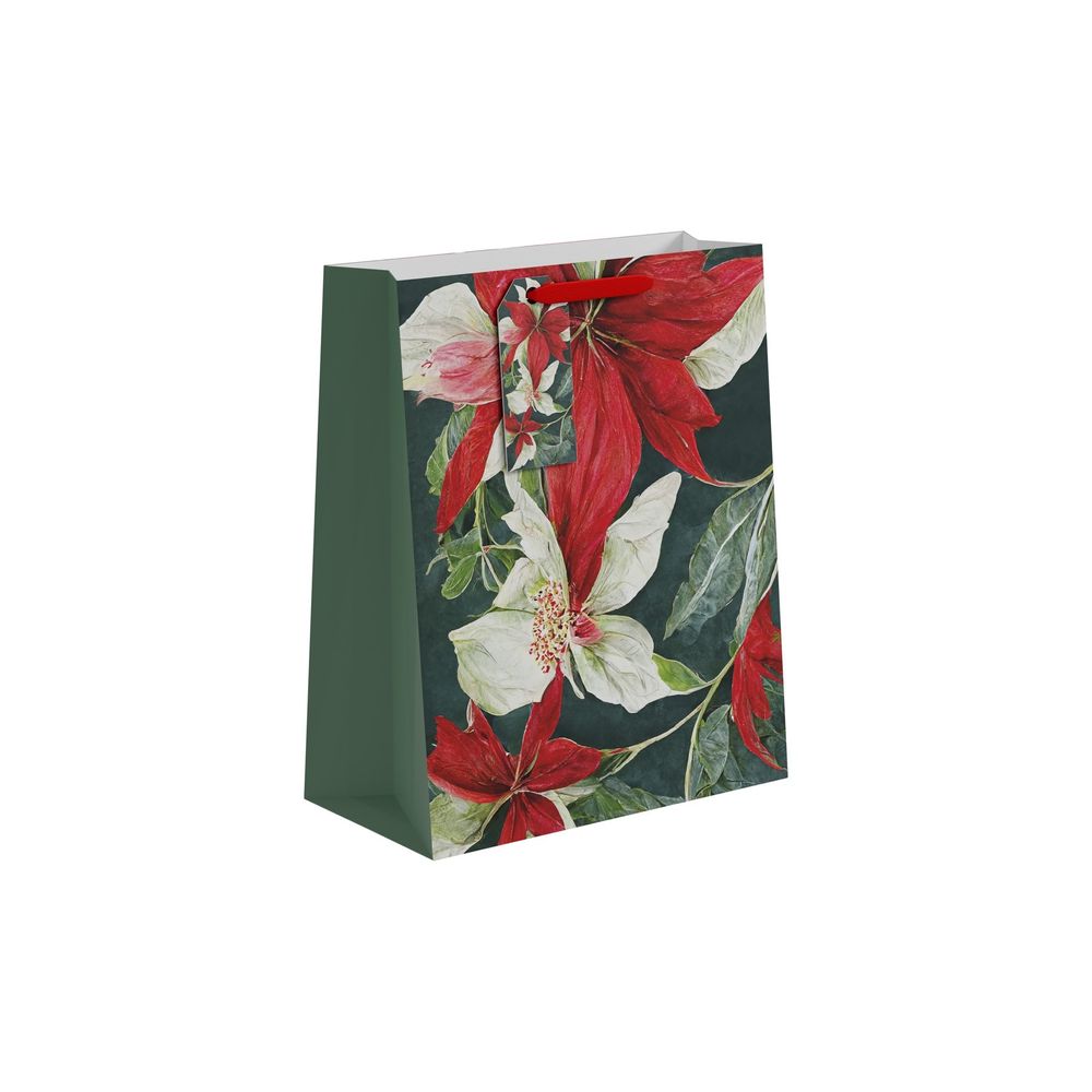 Large Poinsettia Gift Bag