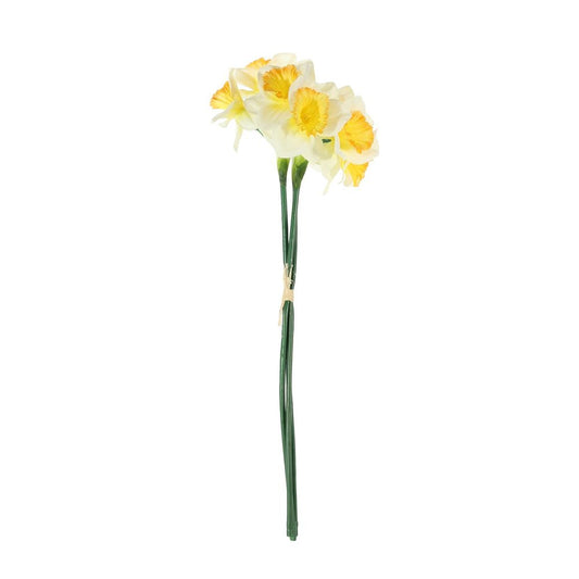 Artificial Mini Silk Daffodil Bunch 41cm