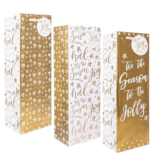 Gold Bottle Gift Bags