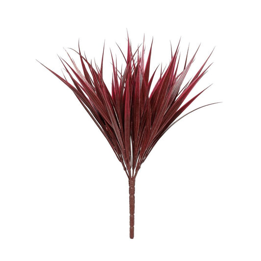UV Indoor, Outdoor Artificial Everlast Burgundy Grass Plant 30cm