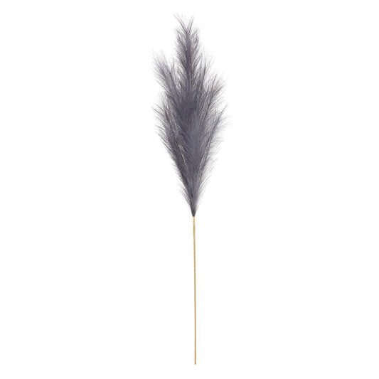 Dove Grey Artificial Luxury Pampas Stem