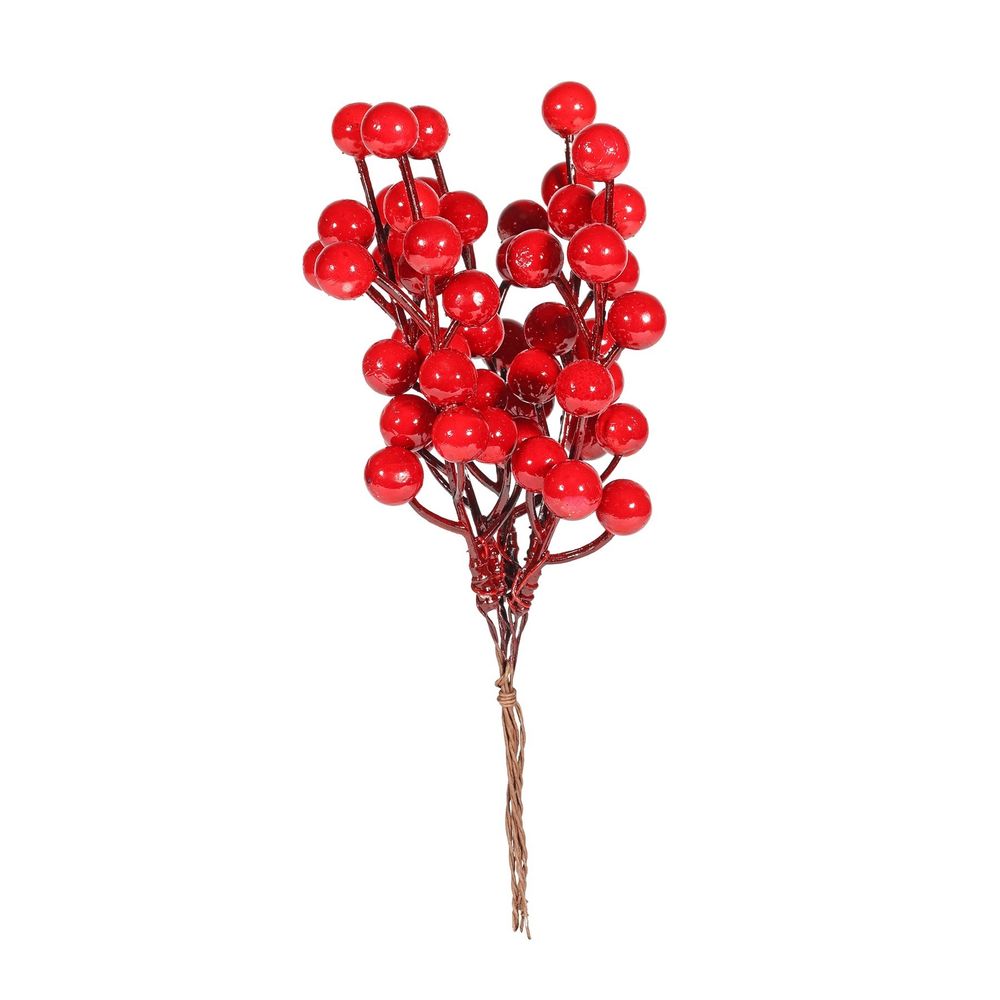 Artificial Red Berry Bunch