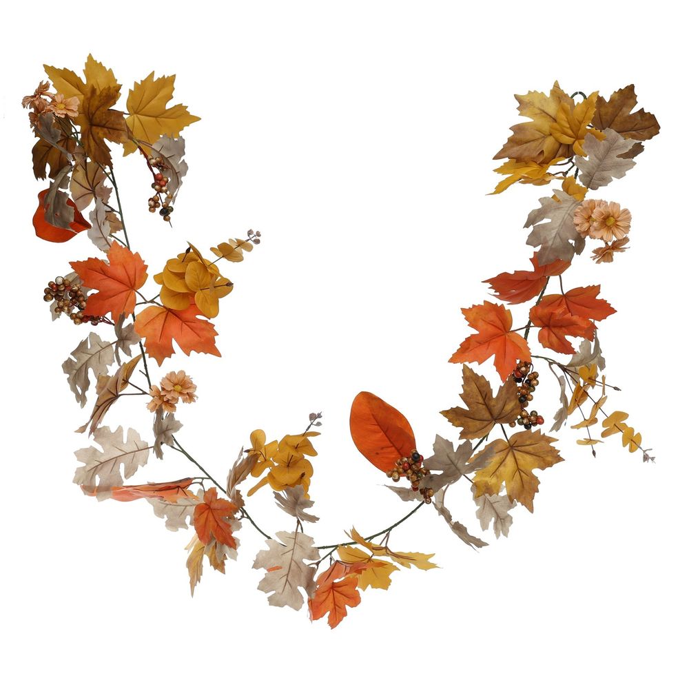 Autumn Mix Garland (180cm) Orange