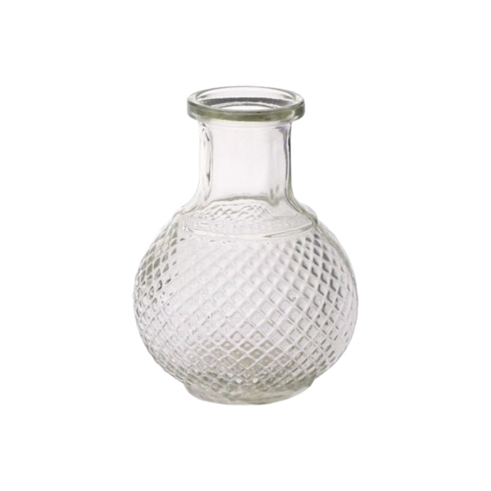 Glass Bottle Bud Vase 11.5cm