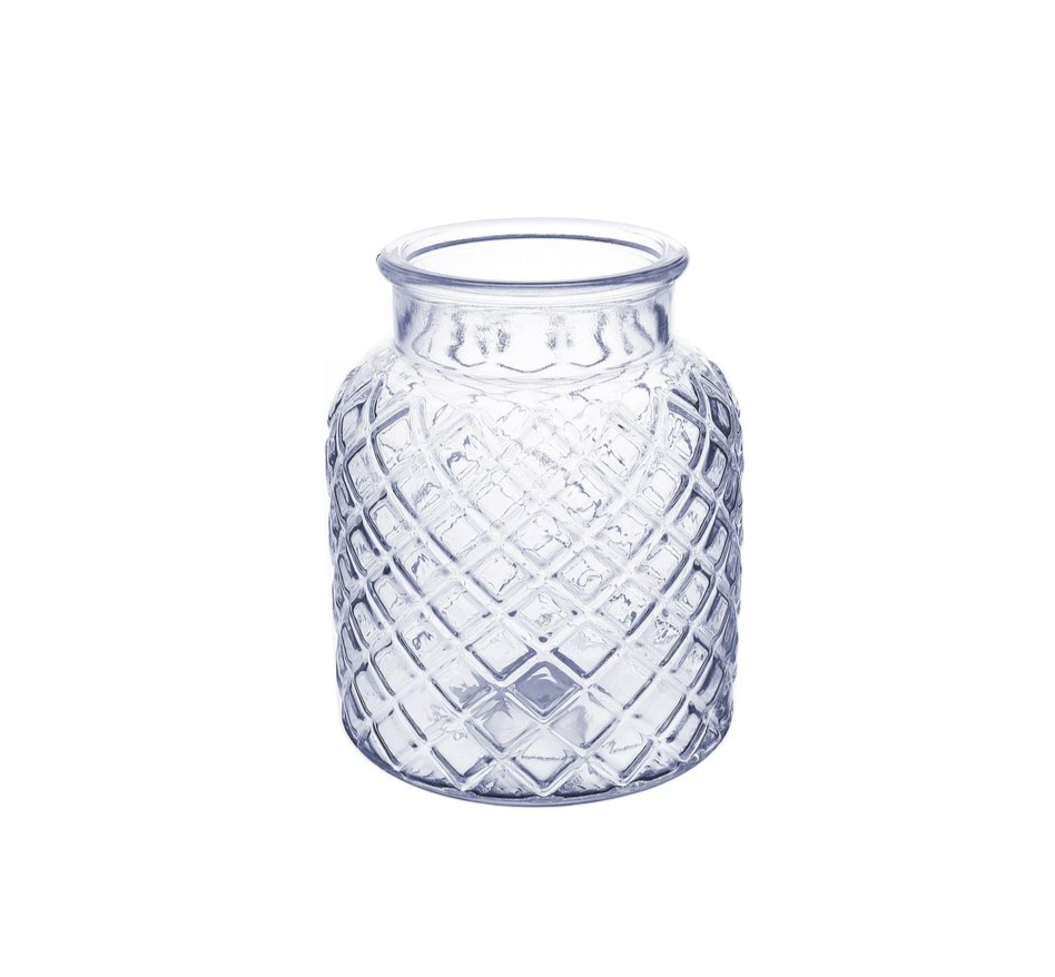 Clear Glass Vase - 16cm