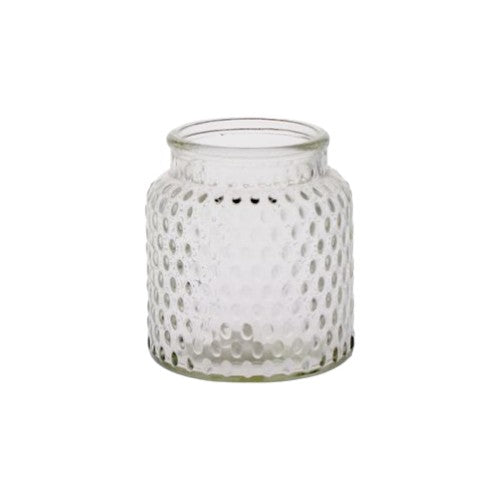 Clear Glass Jar Vase - 11cm