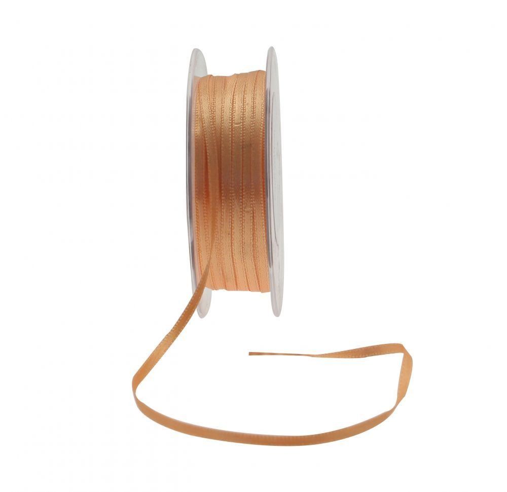 Light Orange Satin Ribbon - 3mm