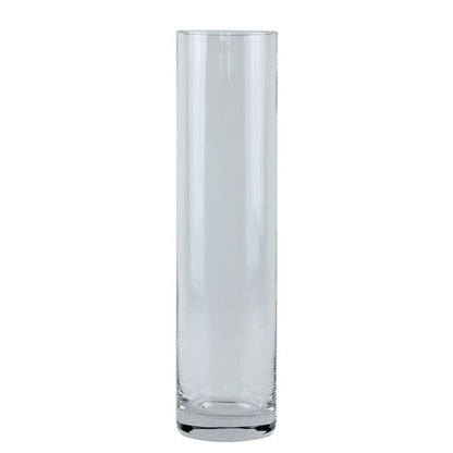 Glass Tall Cylinder Vase 40 cm