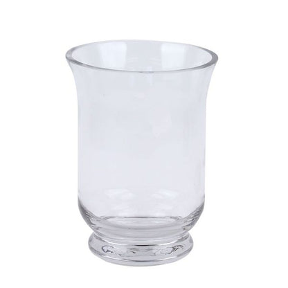 Glass Hurricane Footed Vase 14.5 cm