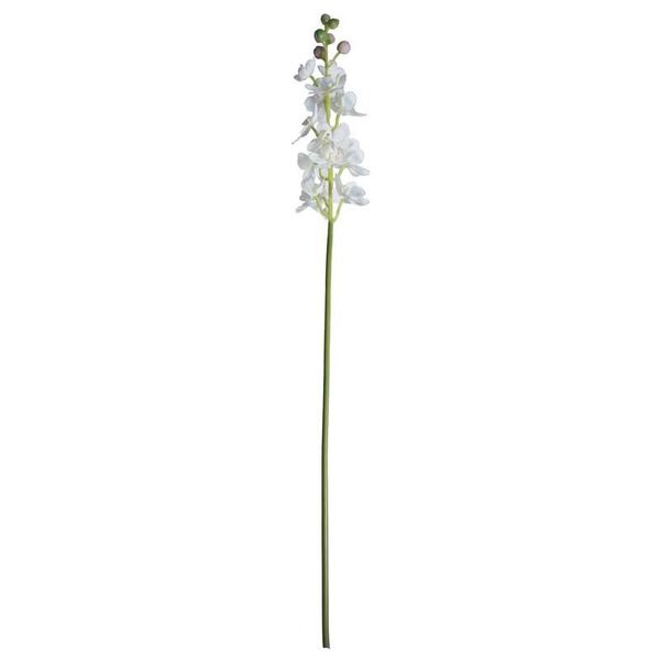 Artificial Silk Dainty Orchid Stem 80 cm - White