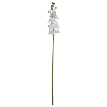 Artificial Silk Dainty Orchid Stem 80 cm - White