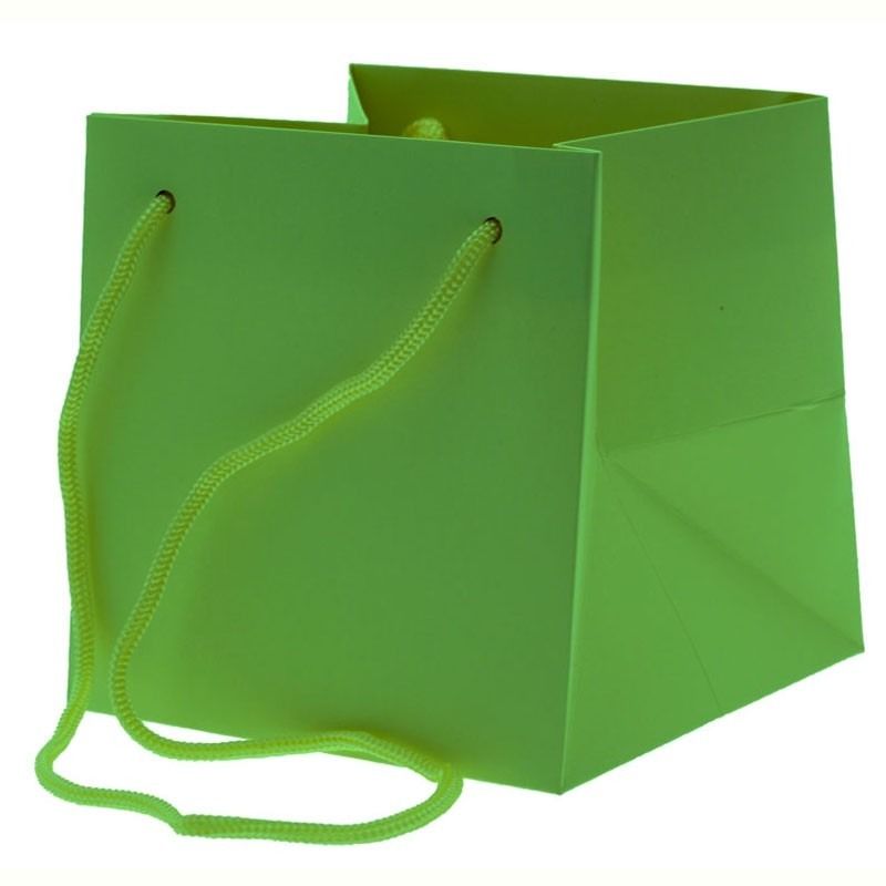 Lime Green Hand Tie Bag