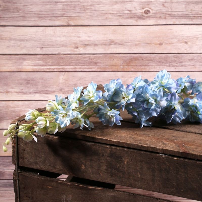 Artificial Silk Delphinium Stem 102cm - Blue