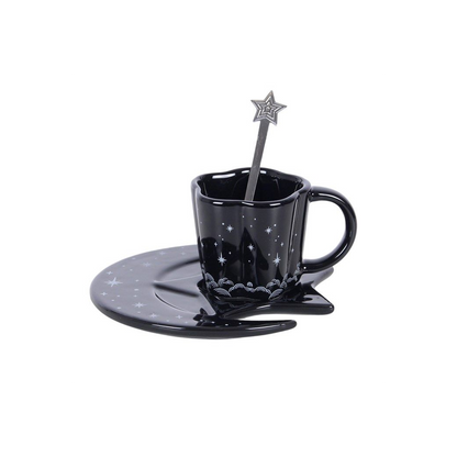 Spellbound Sky Espresso Cup, Saucer and Spoon Set