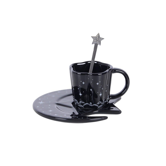 Spellbound Sky Espresso Cup, Saucer and Spoon Set