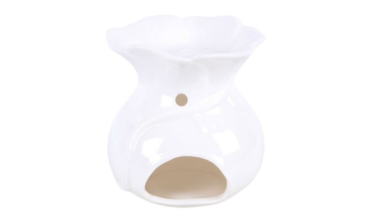 White Rose Oil Burner and Wax Warmer