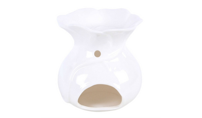 White Rose Oil Burner and Wax Warmer