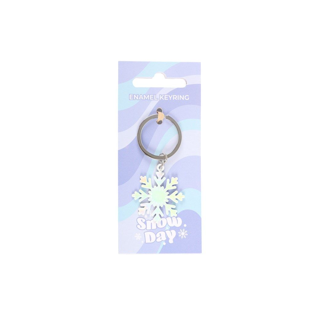 Snow Day Snowflake Keyring