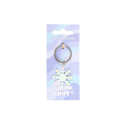 Snow Day Snowflake Keyring