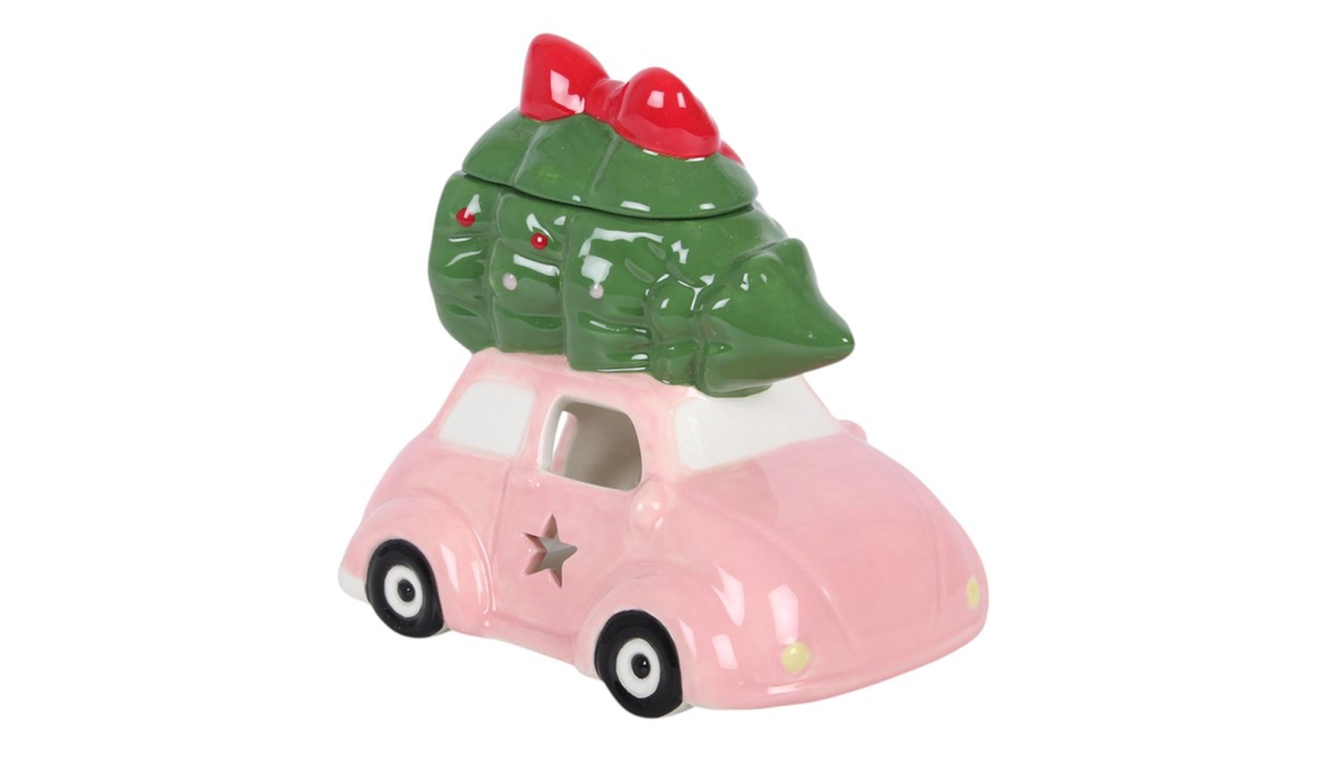 Pink Car with Christmas Tree Oil Burner