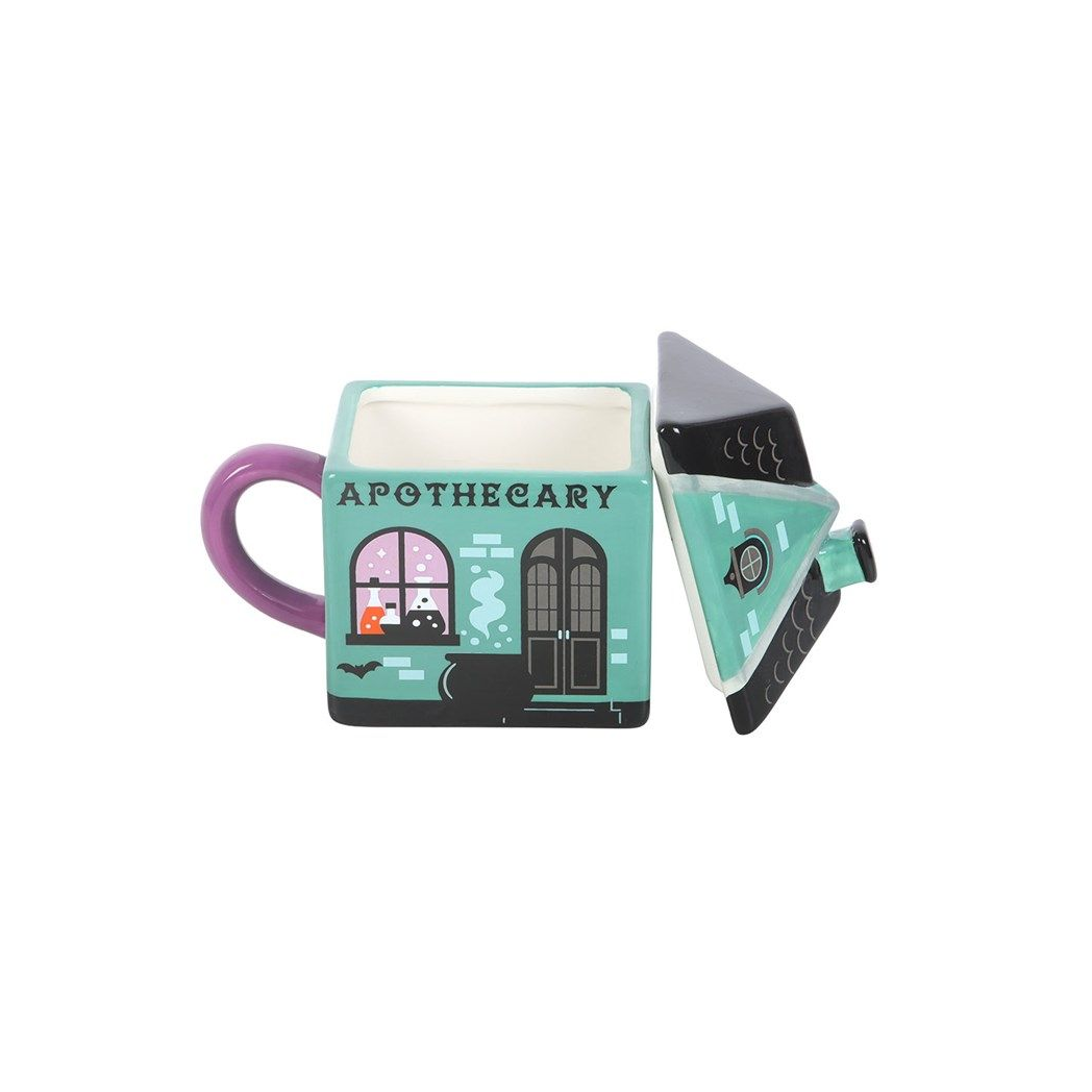 Apothecary Shop Lidded Mug