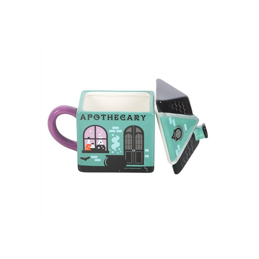 Apothecary Shop Lidded Mug