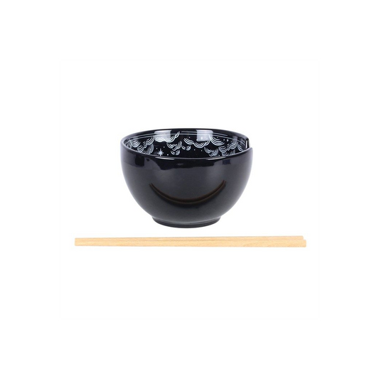 Spellbound Sky Noodle Bowl and Chopsticks Set