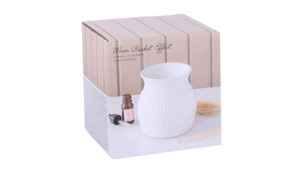 Woven Basket Effect Oil Burner and Wax Warmer