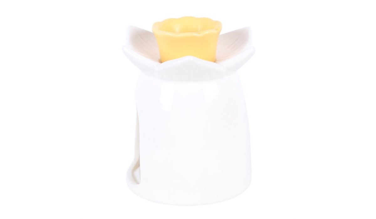 White Daffodil Oil Burner and Wax Warmer