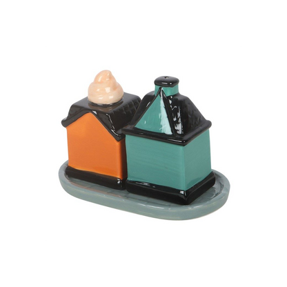 Spooky Street Salt and Pepper Shakers