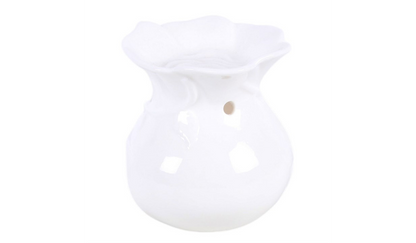 White Rose Oil Burner and Wax Warmer