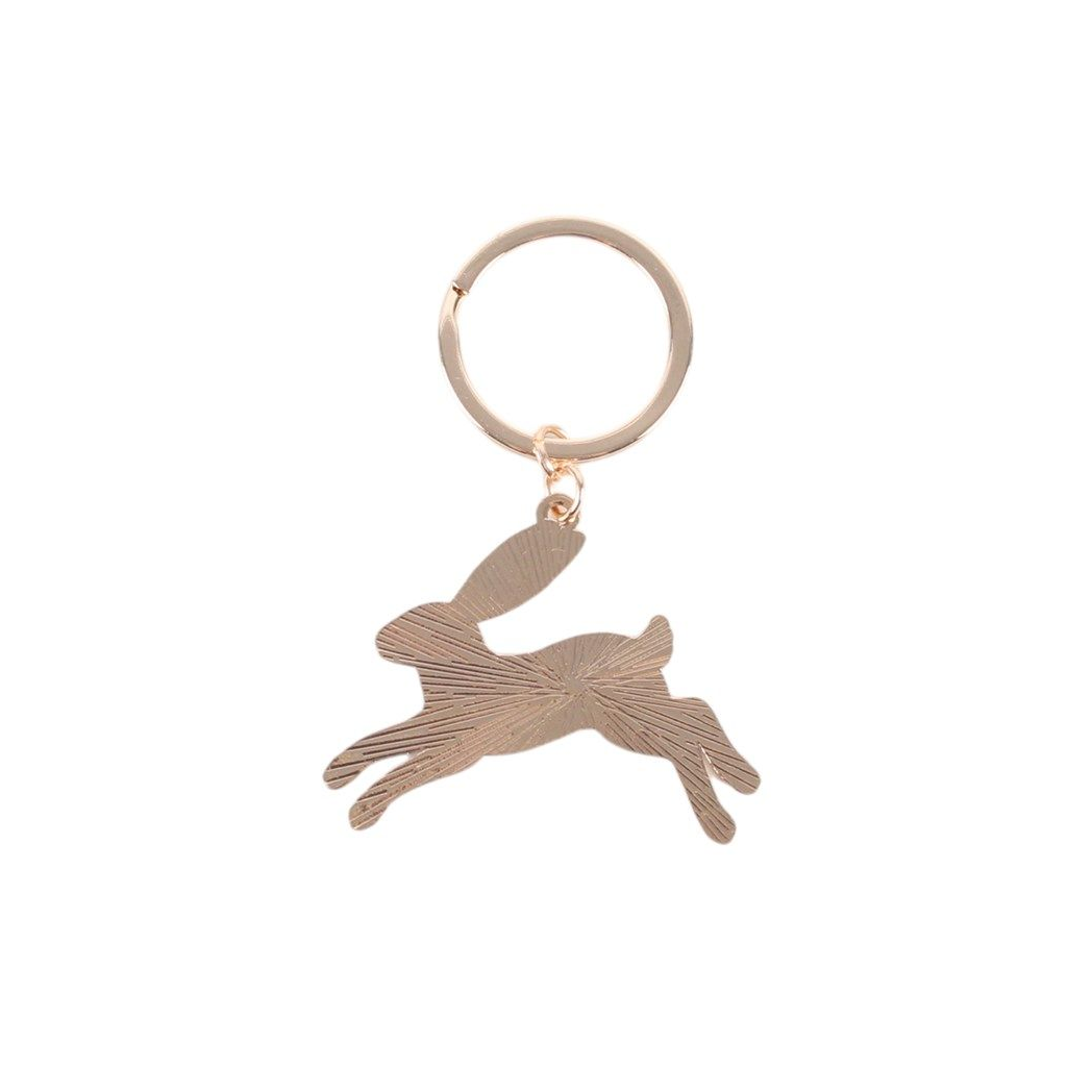 Leaping Hare Keyring
