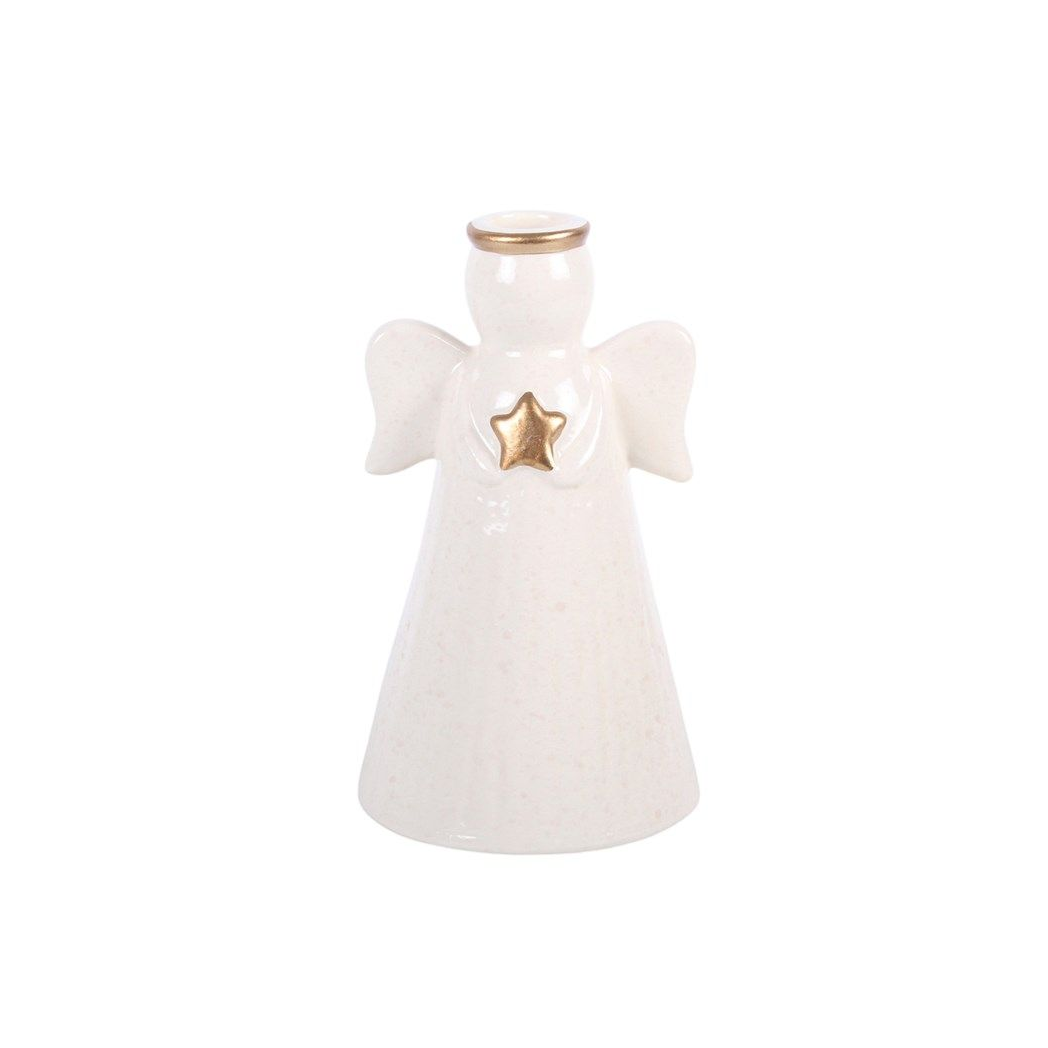 Star Angel Taper Candle Holder