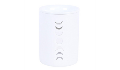 White Moon Phase Cut Out Oil Burner and Wax Warmer