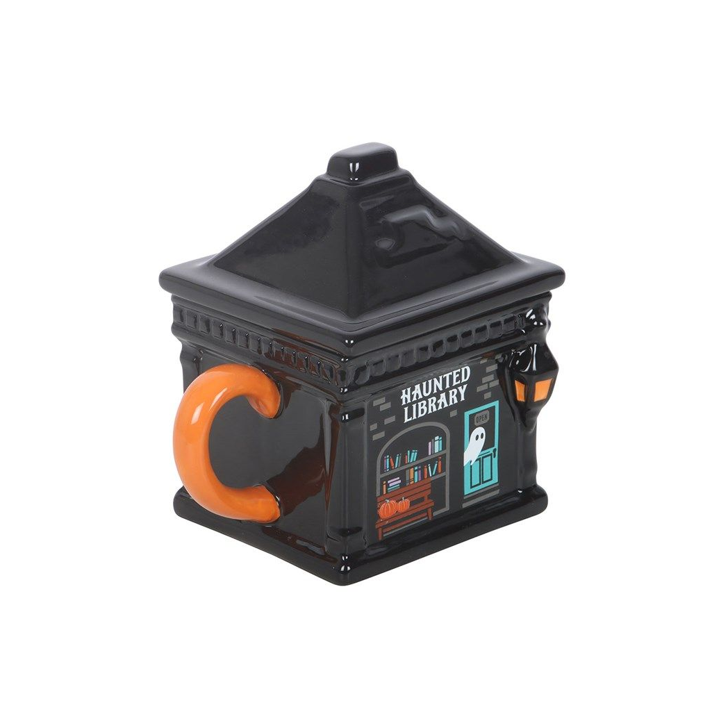 Haunted Library Lidded Mug