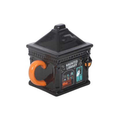 Haunted Library Lidded Mug