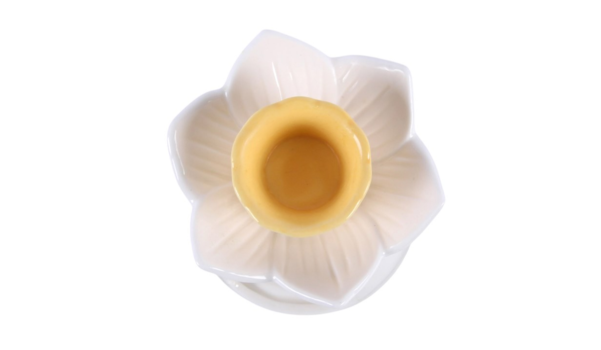 White Daffodil Oil Burner and Wax Warmer