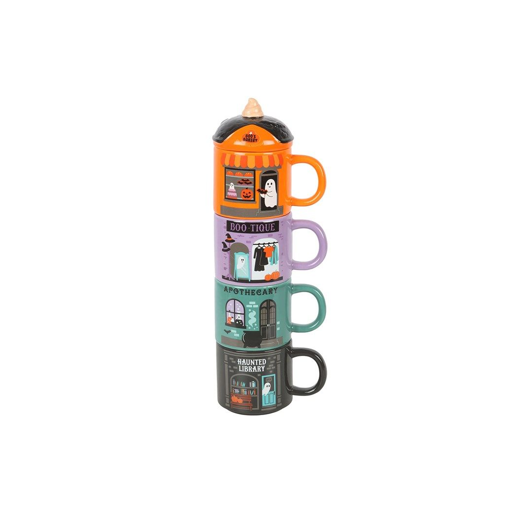 Spooky Street Stacking Mug Set