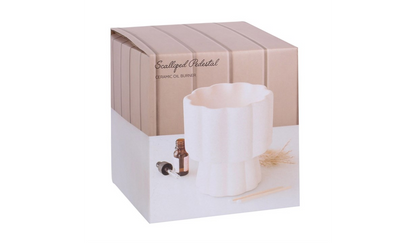 Scalloped Pedestal Oil Burner
