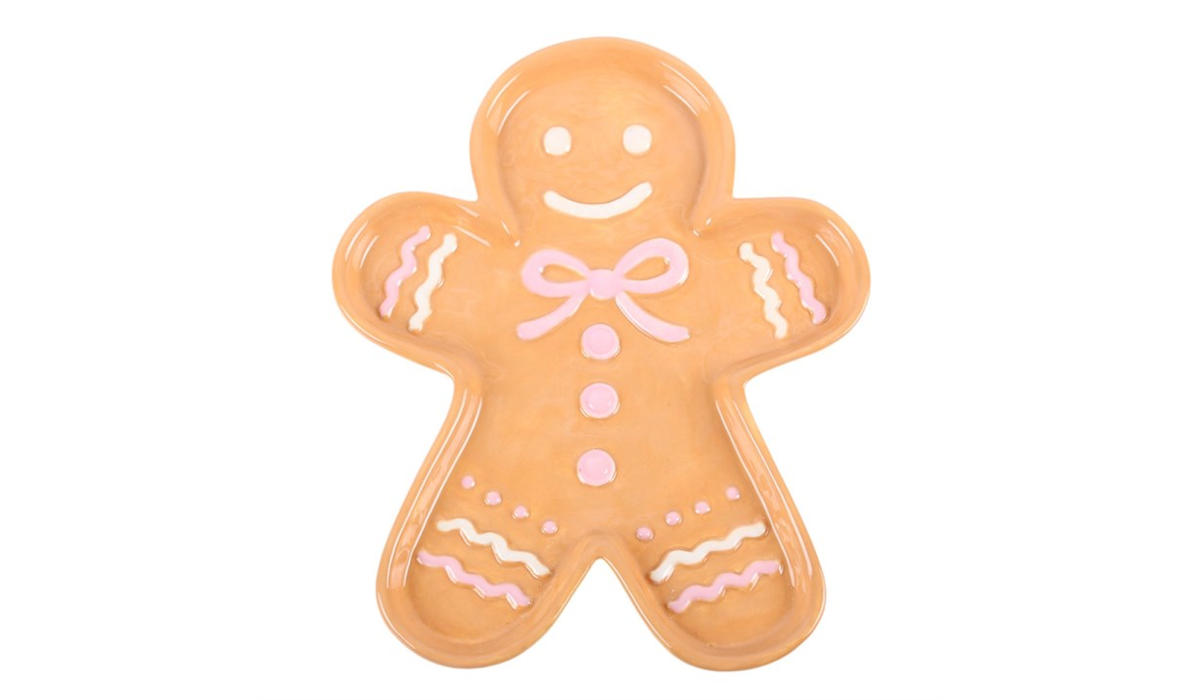 Sugarplum Bakery Gingerbread Man Serving Plate