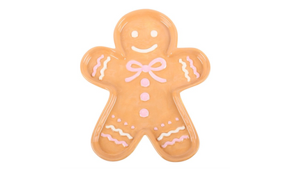 Sugarplum Bakery Gingerbread Man Serving Plate