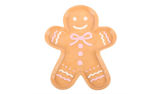Sugarplum Bakery Gingerbread Man Serving Plate