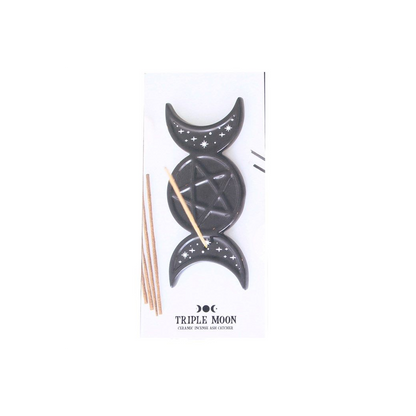 Spellbound Secrets Triple Moon Incense Stick Holder