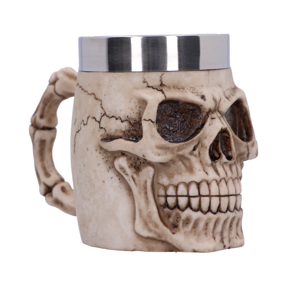 Grinning Skull Tankard 16cm