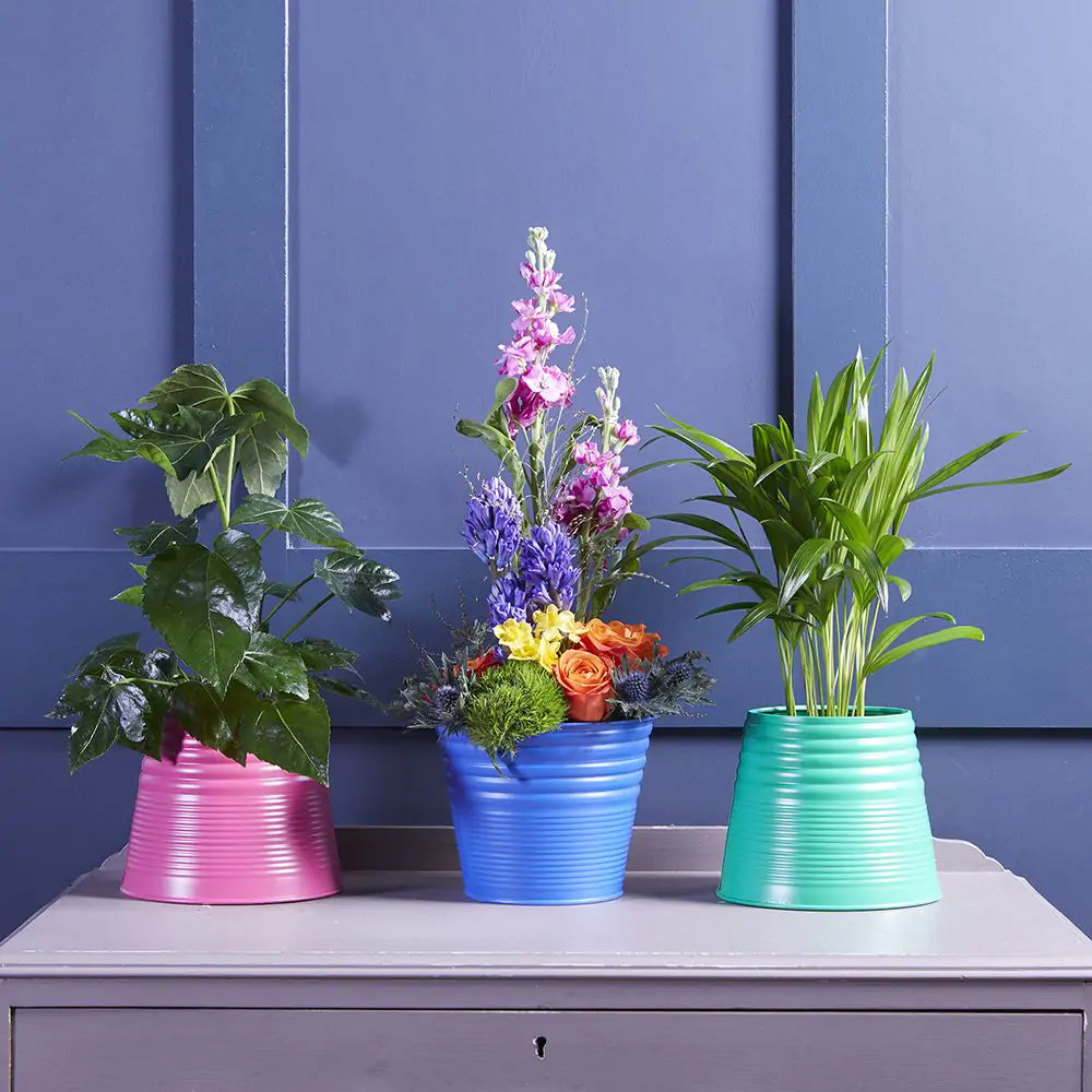 Marino Blue Plant Pot - H11.5cm