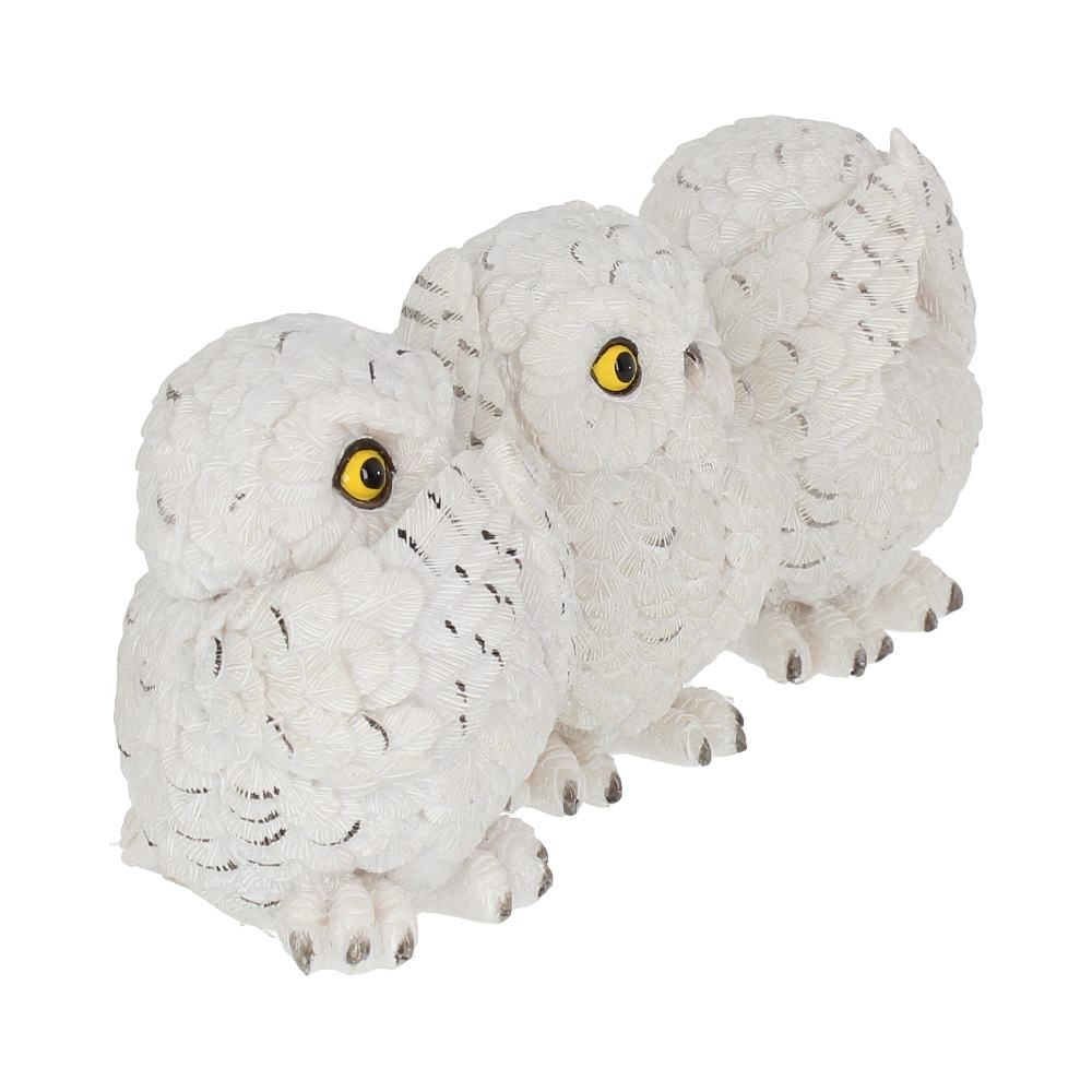 Three Wise Owls Resin Figurines 8cm